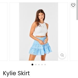 Kylie Skirt in Blue & White